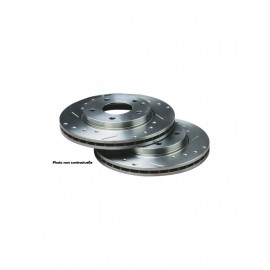 Disques de frein Bratex Groupe A Percés rainurés Ford Sierra 1.3 no ABS 239,5x12,7