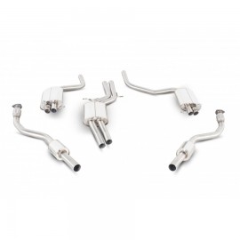 Resonated cat-back system inc active exhaust valve