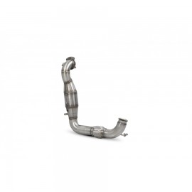 Downpipe with high flow sports catalyst