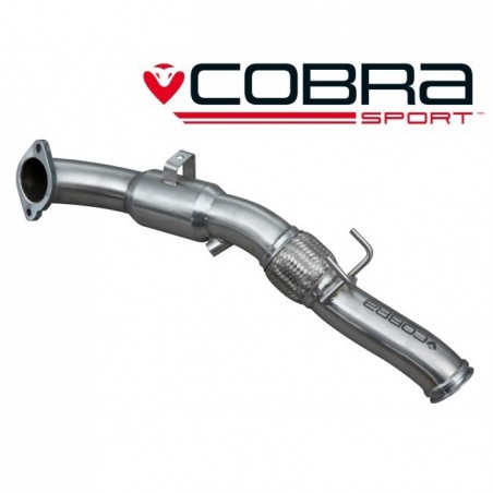 Downpipe avec catalyseur sport (200 cell) COBRA pour FORD Focus RS MK3. Diametre 76.2mm.