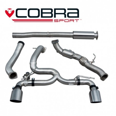 Echappement avec valve COBRA Sport VENOM pour FORD Focus RS MK3. Diametre 76.2 mm