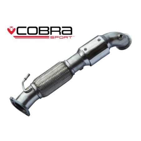 Tube descente / catalyseur sport (200 cell) inox COBRA Sport pour Focus ST 250 (Mk3)