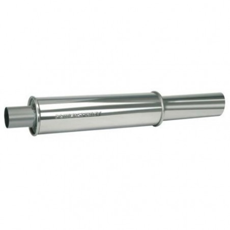 Terminaux / Silencieux Inox Powersprint Sortie 76 / Diametre 60mm / Longueur 820mm / 120X450