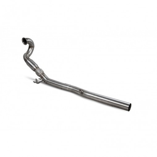 Downpipe with a high flow sports catalyst