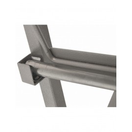 Poste de travail pliable gris