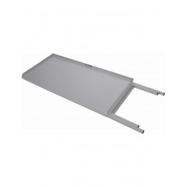 Table acier pliante grise