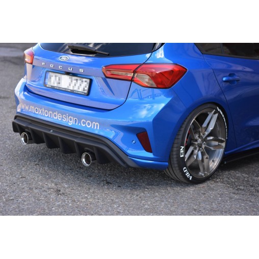 MAXTON Rajout Du Pare-Chocs Arriere Avec Échappement Ford Focus ST-Line Mk4 MAXTON Rajout Du Pare-Chocs Arriere Avec Échappement Ford Focus ST-Line Mk4