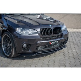 MAXTON Lame du pare-chocs avant / Splitter BMW X5 E70 Facelift M-pack