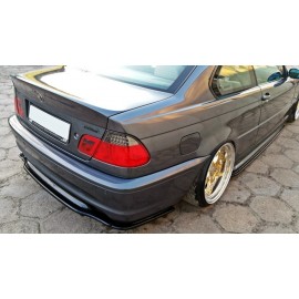 MAXTON CENTRAL ARRIÈRE SPLITTER BMW 3 E46 MPACK COUPE (avec une barre verticale)