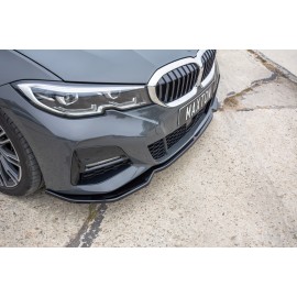 MAXTON Lame du pare-chocs avant / Splitter V.2 BMW 3 G20 M-pack MAXTON Lame du pare-chocs avant / Splitter V.2 BMW 3 G20 M-pack