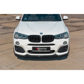 MAXTON LAME DU PARE-CHOCS AVANT / SPLITTER BMW X3 F25 M-Pack Facelift