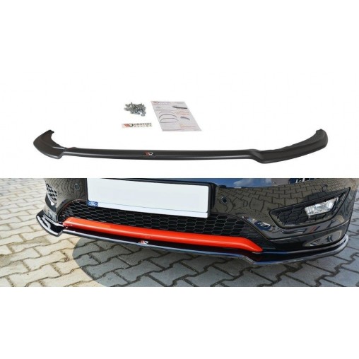 MAXTON Lame Du Pare-Chocs Avant V.2 Ford Focus ST-Line Mk3 FL MAXTON Lame Du Pare-Chocs Avant V.2 Ford Focus ST-Line Mk3 FL