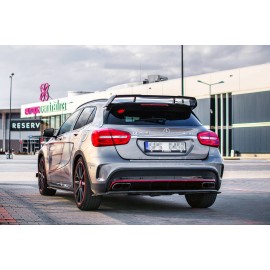 MAXTON CENTRAL ARRIÈRE SPLITTER (AVEC UNE BARRE VERTICALE) MERCEDES-BENZ GLA 45 AMG SUV (X156) AVANT FACELIFT