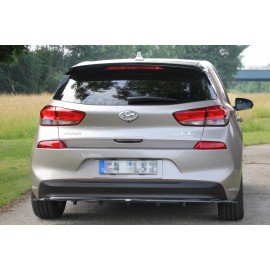 MAXTON CENTRAL ARRIÈRE SPLITTER (AVEC UNE BARRE VERTICALE) HYUNDAI I30 MK3 HATCHBACK