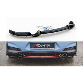 MAXTON Central Arriere Splitter (avec une barre verticale) Hyundai I30 N Mk3 Hatchback