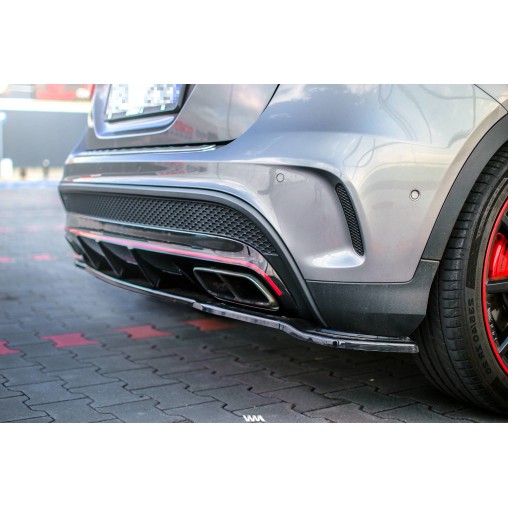 MAXTON CENTRAL ARRIÈRE SPLITTER (SANS BARRES VERTICALES) MERCEDES-BENZ GLA 45 AMG SUV (X156) AVANT FACELIFT MAXTON CENTRAL ARRIÈRE SPLITTER (SANS BARRES VERTICALES) MERCEDES-BENZ GLA 45 AMG SUV (X156) AVANT FACELIFT