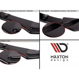 MAXTON Central Arriere Splitter Audi A5 S-Line 8T Coupe / Sportback (avec une barre verticale)