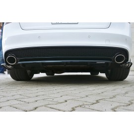 MAXTON Central Arriere Splitter Audi A5 S-Line 8T FL Coupe / Sportback (avec une barre verticale)