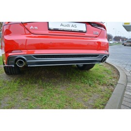 MAXTON Central Arriere Splitter Audi A5 S-Line F5 Coupe / Sportback (sans barres verticales)