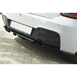 MAXTON CENTRAL ARRIÈRE SPLITTER BMW 1 F20/F21 M-Power (avec barres verticales)