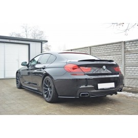 MAXTON CENTRAL ARRIÈRE SPLITTER BMW 6 Gran Coupé MPACK (avec une barre verticale)