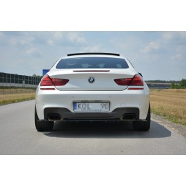 MAXTON CENTRAL ARRIÈRE SPLITTER BMW 6 Gran Coupé MPACK (avec une barre verticale)