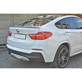 MAXTON CENTRAL ARRIÈRE SPLITTER BMW X4 M-PACK (avec une barre verticale)