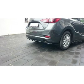 MAXTON CENTRAL ARRIÈRE SPLITTER Mazda 3 BM (Mk3) Facelift (avec une barre verticale)