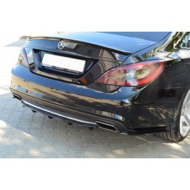 MAXTON CENTRAL ARRIÈRE SPLITTER MERCEDES CLS C218 (avec une barre verticale) AMG LINE MAXTON CENTRAL ARRIÈRE SPLITTER MERCEDES CLS C218 (avec une barre verticale) AMG LINE