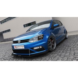 MAXTON SPORT LAME DU PARE-CHOCS AVANT VW POLO MK5 GTI APRES FACELIFT (Mit Flügeln)