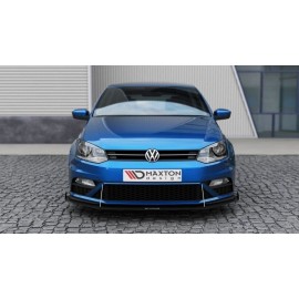 MAXTON SPORT LAME DU PARE-CHOCS AVANT VW POLO MK5 GTI APRES FACELIFT (Mit Flügeln)