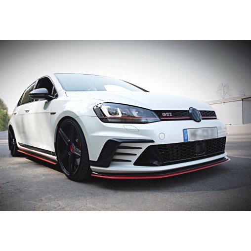 MAXTON LAME DU PARE-CHOCS AVANT / SPLITTER VW GOLF Mk7 GTI CLUBSPORT