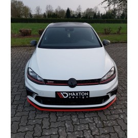 MAXTON LAME DU PARE-CHOCS AVANT / SPLITTER VW GOLF Mk7 GTI CLUBSPORT