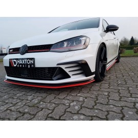 MAXTON LAME DU PARE-CHOCS AVANT / SPLITTER VW GOLF Mk7 GTI CLUBSPORT