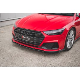 MAXTON Lame Du Pare-Chocs Avant V.2 Audi A7 C8 S-Line MAXTON Lame Du Pare-Chocs Avant V.2 Audi A7 C8 S-Line