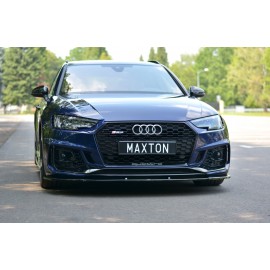 MAXTON Lame Du Pare-Chocs Avant / Splitter V.1 Audi RS4 B9 MAXTON Lame Du Pare-Chocs Avant / Splitter V.1 Audi RS4 B9