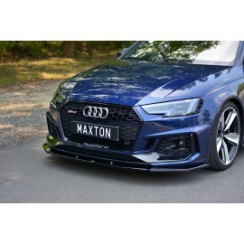 MAXTON Lame Du Pare-Chocs Avant / Splitter V.1 Audi RS4 B9 MAXTON Lame Du Pare-Chocs Avant / Splitter V.1 Audi RS4 B9