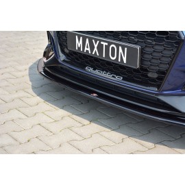 MAXTON Lame Du Pare-Chocs Avant / Splitter V.2 Audi RS4 B9