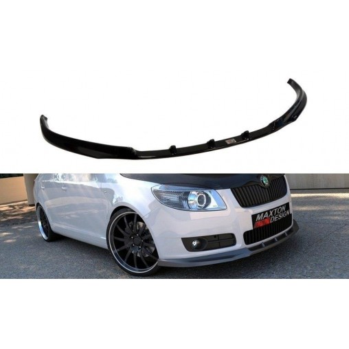 MAXTON Lame Du Pare-Chocs Avant Skoda Fabia Mk2 MAXTON Lame Du Pare-Chocs Avant Skoda Fabia Mk2