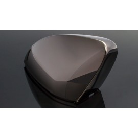 MAXTON Mirror Shell Covers Skoda Superb Mk3 / Mk3 FL [Dark Chrome Brushed]