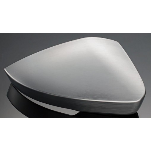 MAXTON Mirror Shell Covers Skoda Superb Mk3 / Mk3 FL [Matt Chrome Brushed]