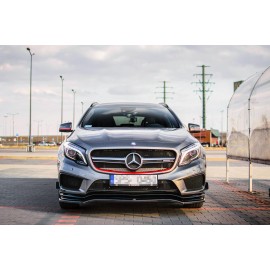 MAXTON LAME DU PARE-CHOCS AVANT / SPLITTER MERCEDES-BENZ GLA 45 AMG SUV (X156) AVANT FACELIFT