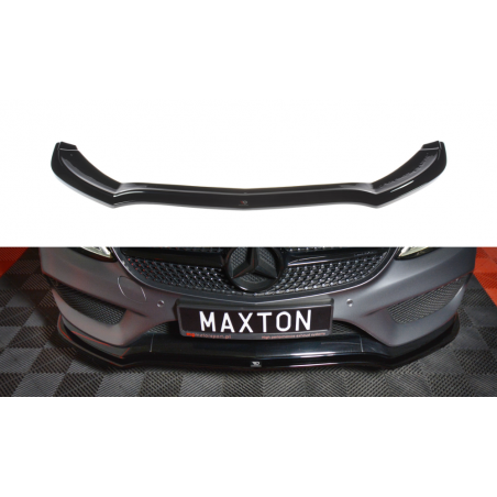 MAXTON LAME DU PARE-CHOCS AVANT / SPLITTER V.1 MERCEDES- BENZ C-CLASS W205 COUPE AMG-LINE