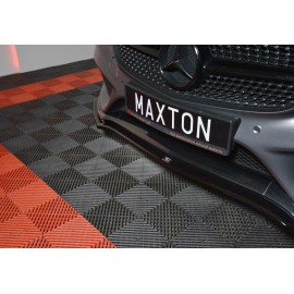 MAXTON LAME DU PARE-CHOCS AVANT / SPLITTER V.1 MERCEDES- BENZ C-CLASS W205 COUPE AMG-LINE