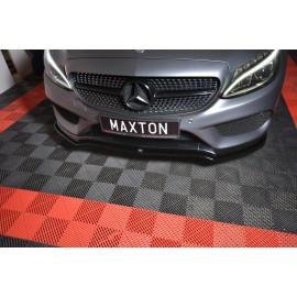 MAXTON LAME DU PARE-CHOCS AVANT / SPLITTER V.1 MERCEDES- BENZ C-CLASS W205 COUPE AMG-LINE