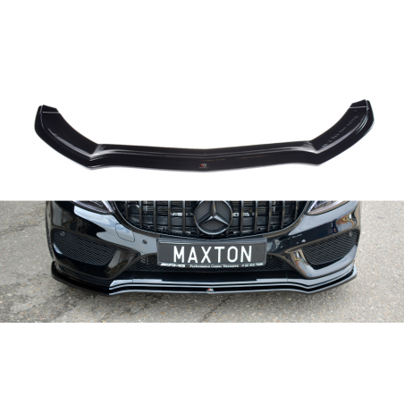 MAXTON LAME DU PARE-CHOCS AVANT / SPLITTER V.1 MERCEDES- BENZ C43 AMG W205