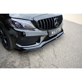 MAXTON LAME DU PARE-CHOCS AVANT / SPLITTER V.1 MERCEDES- BENZ C43 AMG W205 MAXTON LAME DU PARE-CHOCS AVANT / SPLITTER V.1 MERCEDES- BENZ C43 AMG W205