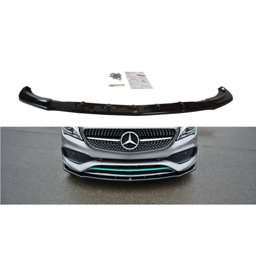 MAXTON LAME DU PARE-CHOCS AVANT / SPLITTER V.1 MERCEDES-BENZ CLA C117 AMG-LINE FACELIFT