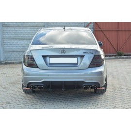 MAXTON MERCEDES C W204 AMG-LINE (APRES FACELIFT) DIFFUSEUR ARRIERE & LAME DU PARE CHOCS ARRIERE