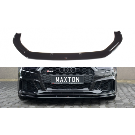 MAXTON Lame Du Pare-Chocs Avant / Splitter V.1 Audi RS3 8V FL Sportback